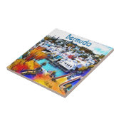 Pop Art Bermuda Tegeltje (Zijkant)