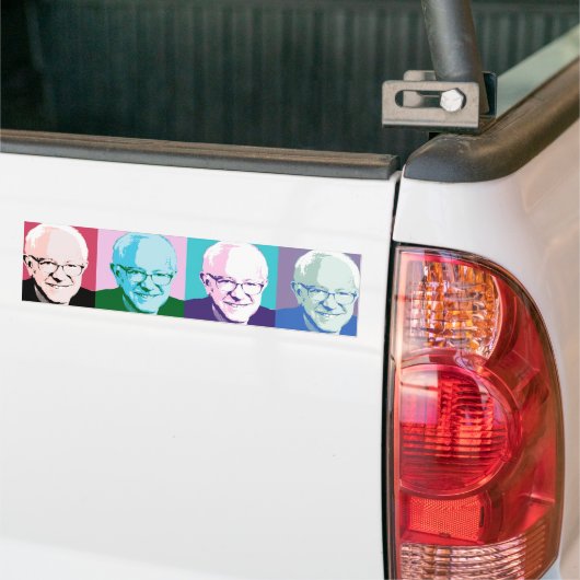 Pop Art Bernie Sanders - Bernie Sanders - .png Bumpersticker (Op Truck)