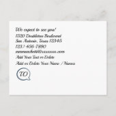 Pop Art - Bewaar de datum Post Kaart - Zie terug (Achterkant)