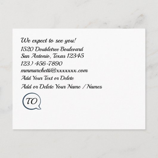 Pop Art - Bewaar de datum Post Kaart - Zie terug (Achterkant)