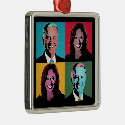 Pop Art Biden Harris Ceramic Ornament (Rechts)