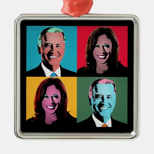 Pop Art Biden Harris Ceramic Ornament (Voorkant)