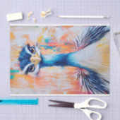 Pop Art Bird, Bold & Vibrant DJ2R Decoupage Tissuepapier (Craft)