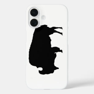 Pop Art Black White Buffalo iPhone 16 Hoesje