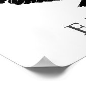 Pop Art Black White Freedom Eagle Landing Poster (Hoek)