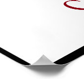 Pop Art Black & White Motivatie Courage Wolf Poster (Hoek)