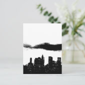 Pop Art Black White New York City Briefkaart (Staand voorkant)