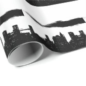 Pop Art Black White New York City Cadeaupapier (Rol Hoek)