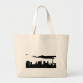 Pop Art Black White New York City Grote Tote Bag (Voorkant)