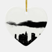 Pop Art Black White New York City Keramisch Ornament (Voorkant)