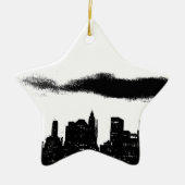 Pop Art Black White New York City Keramisch Ornament (Voorkant)