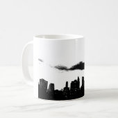 Pop Art Black White New York City Koffiemok (Voorkant links)