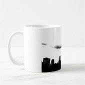 Pop Art Black White New York City Koffiemok (Links)