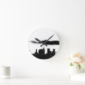 Pop Art Black White New York City Ronde Klok (Huis)