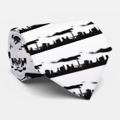Pop Art Black White New York City Stropdas (Opgerold)