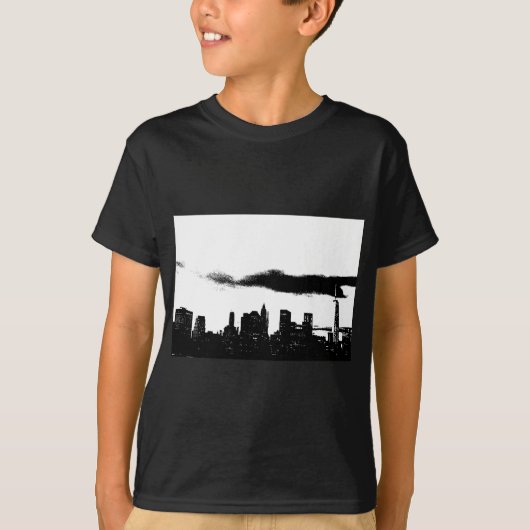 Pop Art Black White New York City T-shirt (Voorkant)