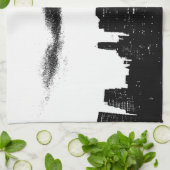 Pop Art Black White New York City Theedoek (Gevouwen)