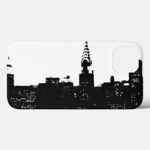 Pop Art Black White NY Manhattan iPhone 13 Hoesje