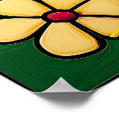 Pop Art Bloem Grid Kleurrijke Muurkunst Poster (Hoek)