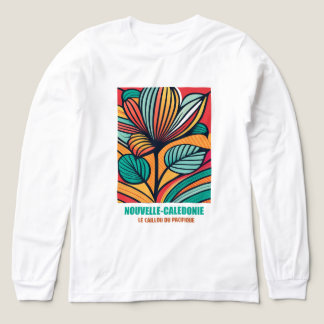 Pop-art-bloem van Nieuw-Caledonië Tri-Blend Shirt