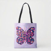 Pop Art Bloemen Bloemen Vlinder Art Tas (Voorkant)