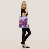Pop Art Bloemen Bloemen Vlinder Art Tas (Op model)