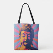 Pop Art Boeddha Tote Bag (Achterkant)