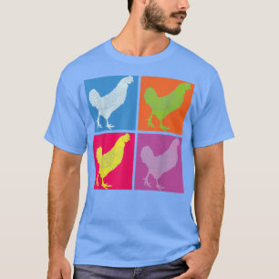 Pop Art Boerderij Animal Bird Lover Farmer Farmer  T-shirt