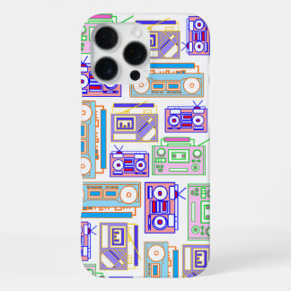 Pop Art Boom Box iPhone Case 16 Pro Max Hoesje