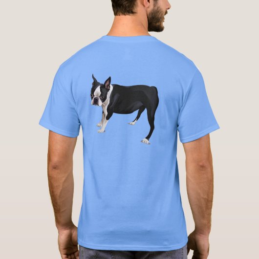 Pop Art Boston Terrier T-shirt (Achterkant)