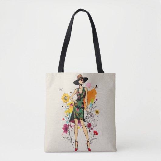 Pop Art Botanical Dream Tote 🌈🌼 Bag (Voorkant)