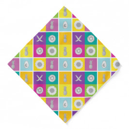 Pop Art Botanical & Fruit Design Bandana