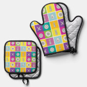 Pop Art Botanical & Fruit Ovenwant & Pannenlap Set (Voorkant / Achterkant)