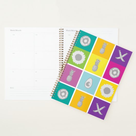 Pop Art Botanical & Fruit Pattern Planner (Display)