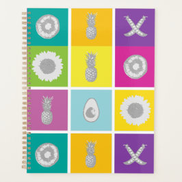Pop Art Botanical & Fruit Pattern Planner