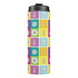 Pop Art Botanical & Fruit Thermal Tumbler Thermosbeker