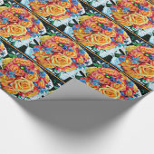 Pop Art Bouquet Cadeaupapier (Hoek)