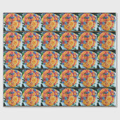 Pop Art Bouquet Cadeaupapier (Vlak)