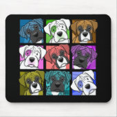 Pop Art Boxer Muismat (Voorkant)