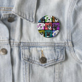 Pop Art Boxer Ronde Button 5,7 Cm (In situ)