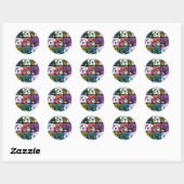 Pop Art Boxer Ronde Sticker (Vel)