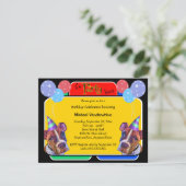 Pop Art Boxers Birthday Barker Kaart (Staand voorkant)