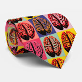 Pop Art Brain Stropdas (Opgerold)