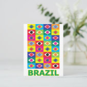 Pop Art Brazilië Briefkaart (Staand voorkant)