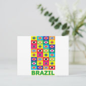 Pop Art Brazilië Briefkaart (Staand voorkant)