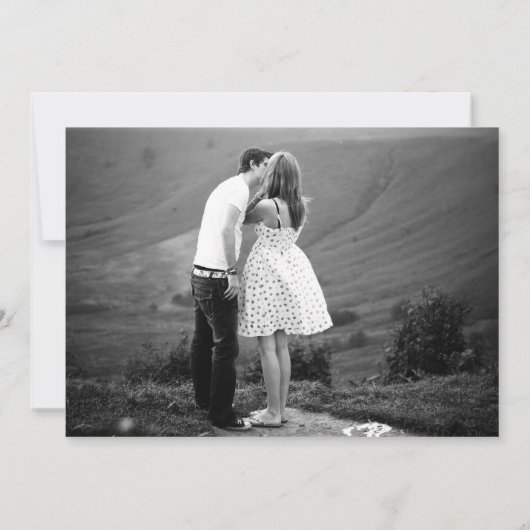 Pop Art Bride & Groom Save The Date (Achterkant)