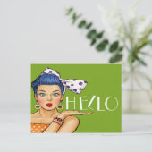 Pop Art Briefkaart (Staand voorkant)