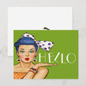 Pop Art Briefkaart (Voorkant / Achterkant)