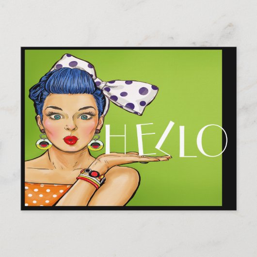 Pop Art Briefkaart (Voorkant)