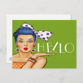 Pop Art Briefkaart (Voorkant / Achterkant)